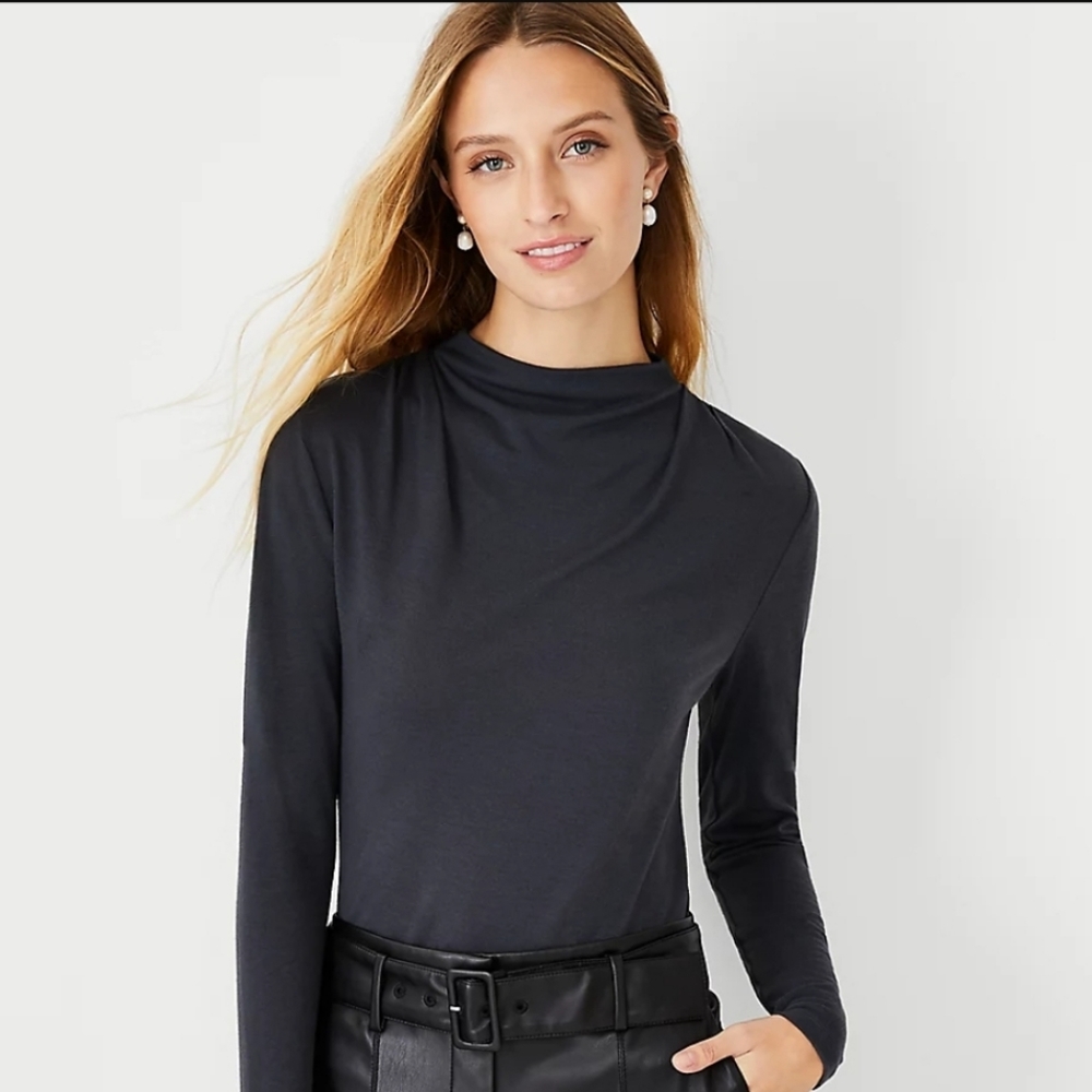 NWOT Ann Taylor Drape Neck Blouse